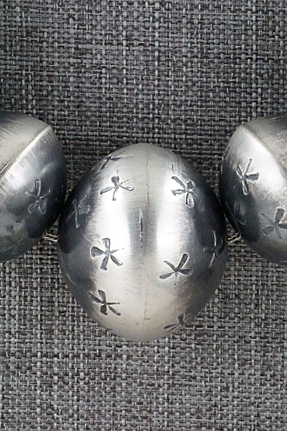 Navajo Pearl Sterling Silver Necklace Set - Preston Haley