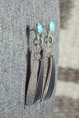 Turquoise & Sterling Silver Earrings - James Bahe