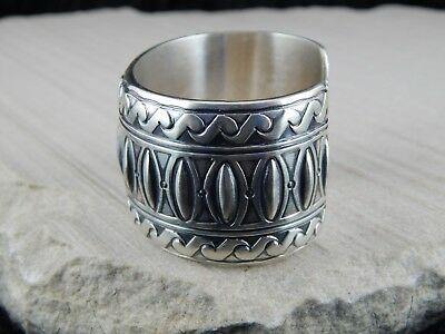 Navajo Sterling Silver Bracelet - Raymond Delgarito - High Lonesome Trading