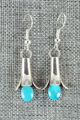 Turquoise & Sterling Silver Earrings - Doris Small Canyon