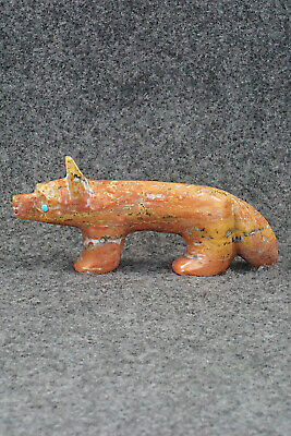 Wolf Zuni Fetish Carving - Ronnie Lunasee