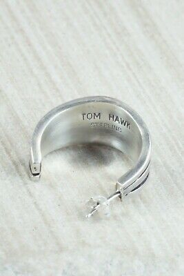 Sterling Silver Hoop Earrings - Tom Hawk