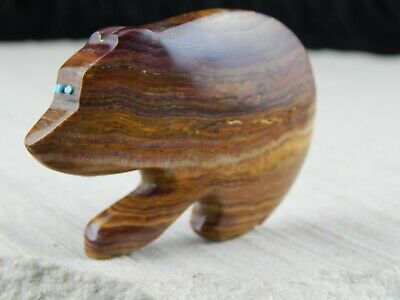 Bear Zuni Fetish Carving - Jonathan Natewa - High Lonesome Trading