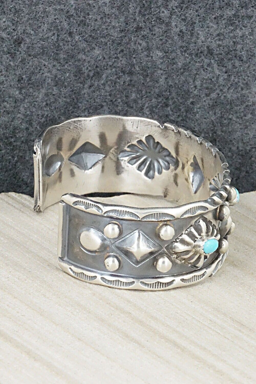 Turquoise & Sterling Silver Bracelet - Tim Yazzie