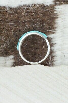Turquoise & Sterling Silver Ring - Gloria Waseta - Size 7.5