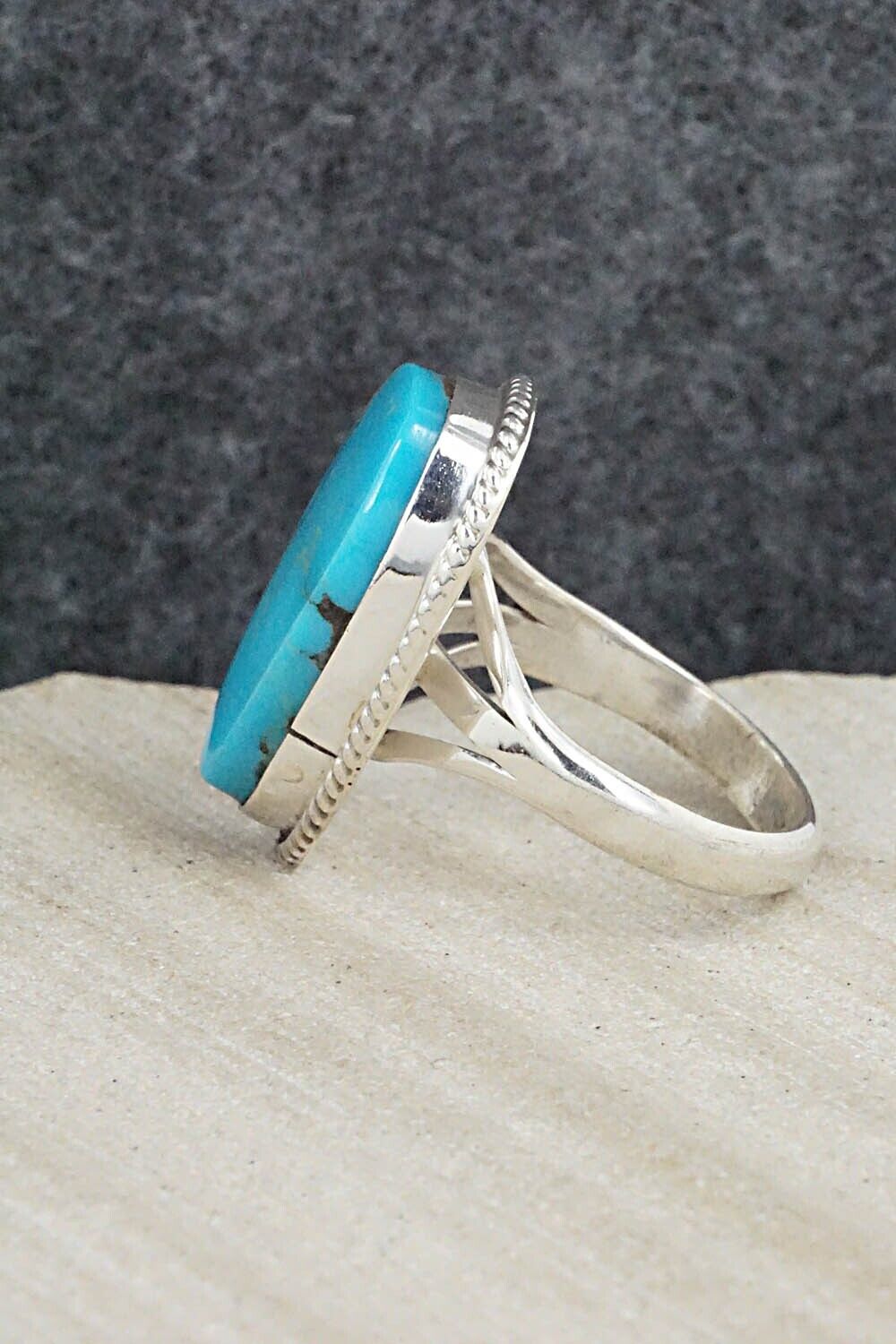 Turquoise & Sterling Silver Ring - Alice Rose Saunders - Size 7.25
