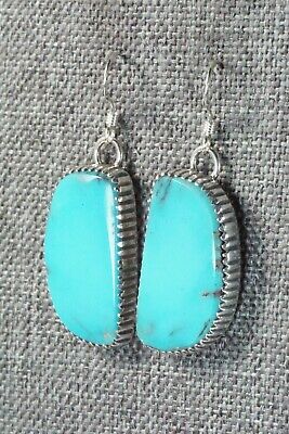 Turquoise & Sterling Silver Earrings - Alvin Joe