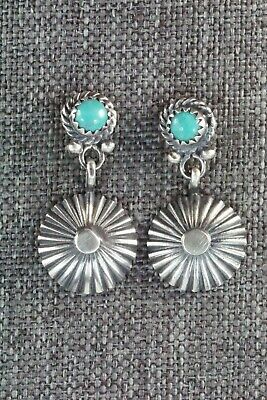 Turquoise & Sterling Silver Earrings - Adelia Yazzie