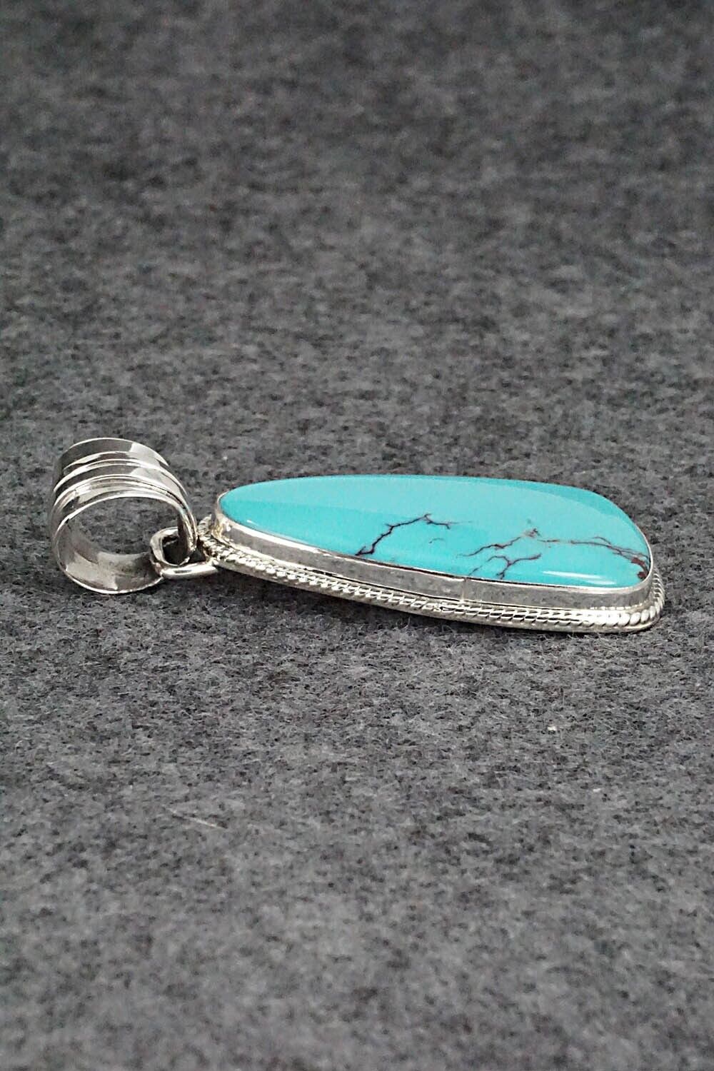 Turquoise and Sterling Silver Pendant - Sharon McCarthy