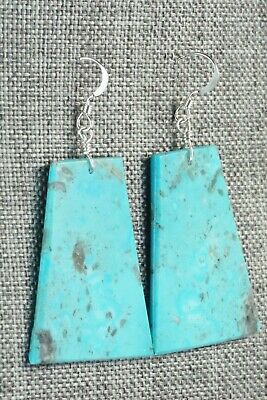 Turquoise & Sterling Silver Earrings - Lupe Lovato