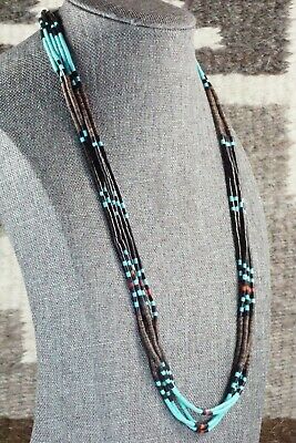 Turquoise, Shell & Jet Necklace - Esquipula Tenorio