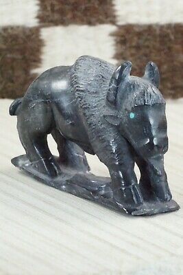 Buffalo Zuni Fetish Carving - Derrick Kaamasee
