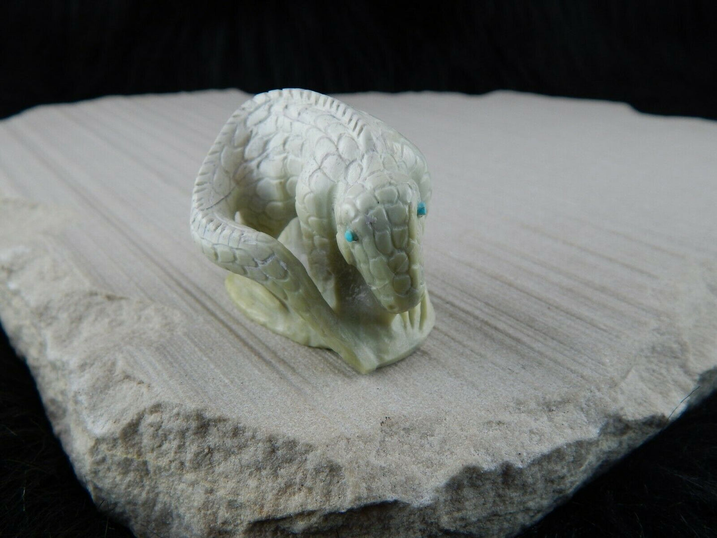 Lizard Zuni Fetish Carving - Carlton Kaamasee - High Lonesome Trading