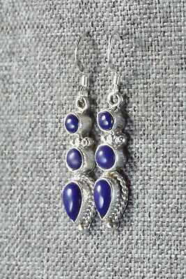 Lapis & Sterling Silver Earrings - Gary Shorty