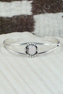 Navajo Pink Quartz & Sterling Silver Bracelet - Jan Mariano