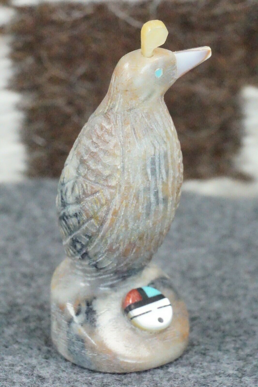 Quail Zuni Fetish Carving - Darrin Boone - High Lonesome Trading
