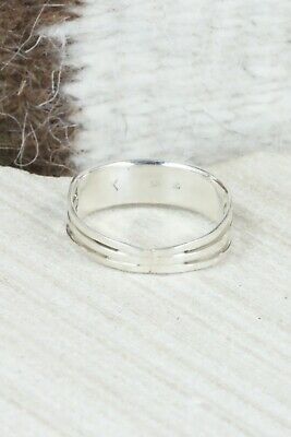 Turquoise & Sterling Silver Ring - Claresse Kylestewa - Size 7.75