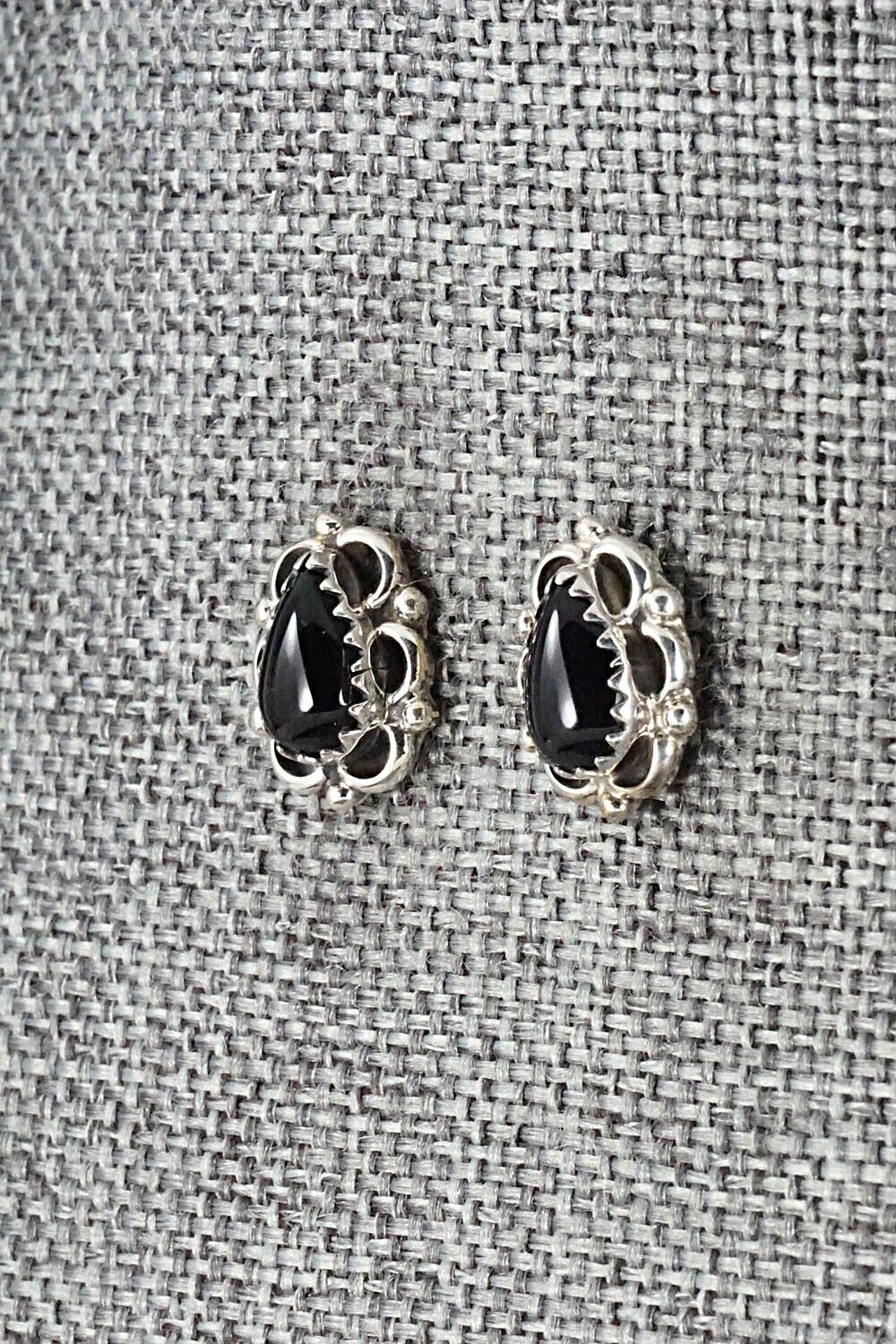 Onyx & Sterling Silver Earrings - Letricia Largo