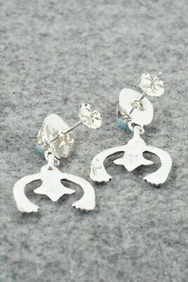 Turquoise & Sterling Silver Earrings - Verley Betone