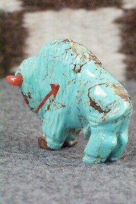 Buffalo Zuni Fetish Carving - Andres Quandelacy