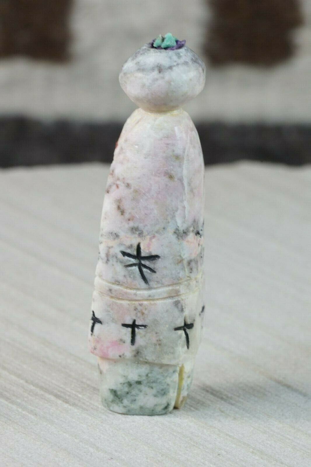 Corn Maiden Zuni Fetish Carving - Sandra Quandelacy - High Lonesome Trading