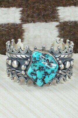 Turquoise & Sterling Silver Bracelet - Wallace Jr.