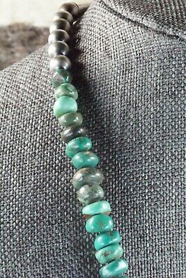 Turquoise & Sterling Silver Necklace - Navajo