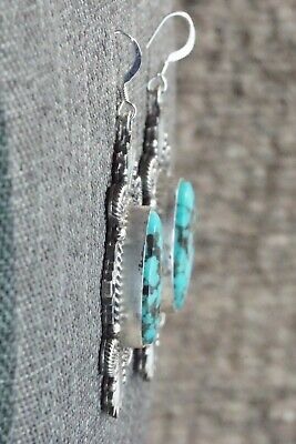 Turquoise & Sterling Silver Earrings - Michael Calladitto