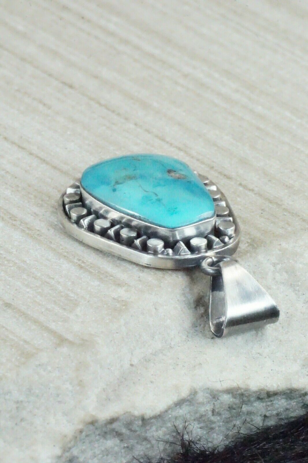 Turquoise and Sterling Silver Pendant - Sharon McCarthy