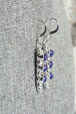 Lapis & Sterling Silver Earrings - Gary Shorty