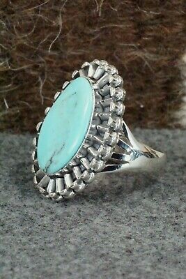 Turquoise & Sterling Silver Ring - Jimson Belin - Size 9.5