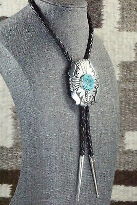 Turquoise & Sterling Silver Bolo Tie - Richard Singer