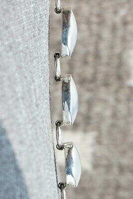 Navajo Abalone Shell and Sterling Silver Link Bracelet - Native American