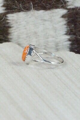 Spiny Oyster & Sterling Silver Ring - Robert Martinez - Size 7