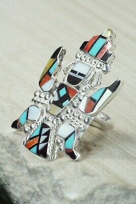 Turquoise, Spiny Oyster & Sterling Silver Ring - Marisa Selecion - Size 6.5