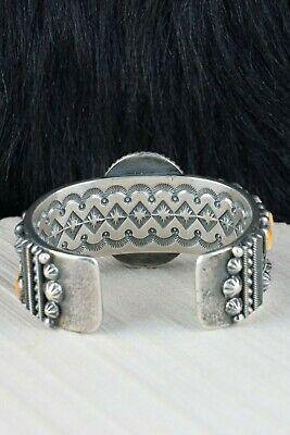 Navajo Spiny Oyster & Sterling Silver Bracelet - Myron Etsitty - High Lonesome Trading