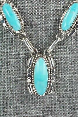 Turquoise & Sterling Silver Necklace - Annie Spencer