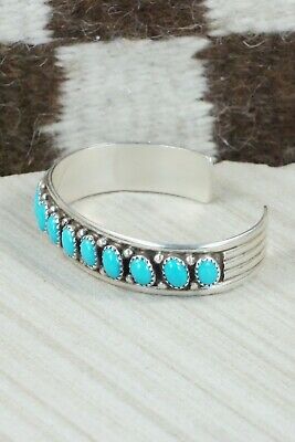 Turquoise & Sterling Silver Bracelet - Michael Calladitto