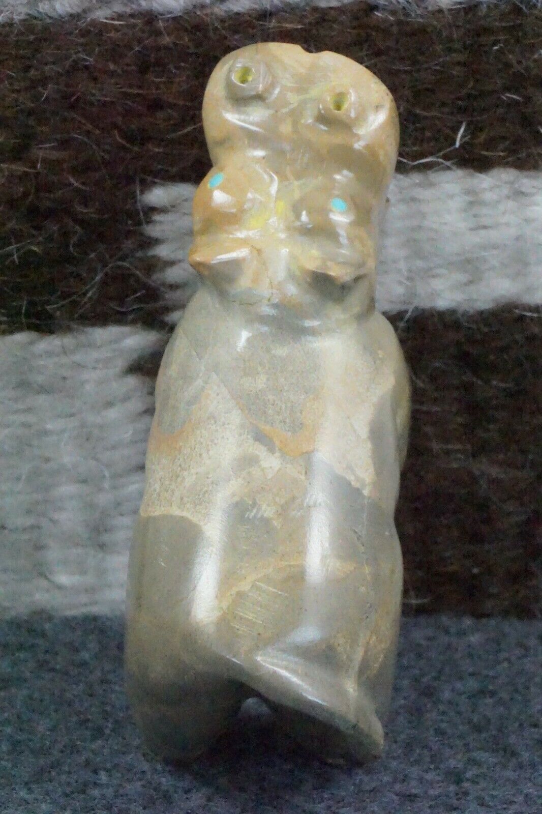 Hippo Zuni Fetish Carving - Enrike Leekya