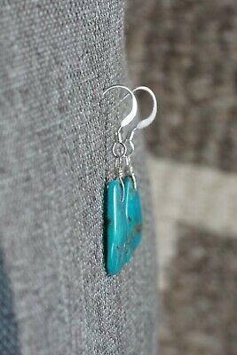 Navajo Turquoise & Sterling Silver Earrings - Native American
