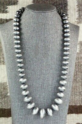 Sterling Silver Navajo Pearl Necklace - Presley Haley