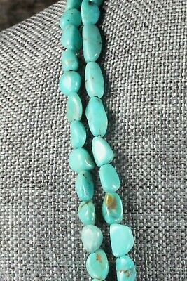 Turquoise and Sterling Silver Necklace - Navajo