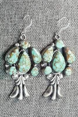 Turquoise & Sterling Silver Earrings - Bobby Platero
