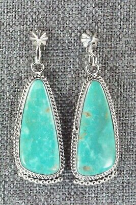 Turquoise & Sterling Silver Earrings - Verley Betone