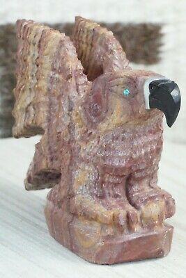Eagle Zuni Fetish Carving - Jon Quam - High Lonesome Trading