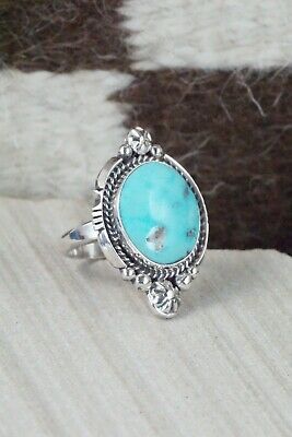 Turquoise & Sterling Silver Ring - Daniel Benally - Size 7