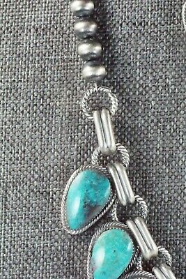 Turquoise & Sterling Silver Necklace and Earrings - Bobby Platero
