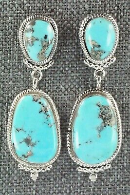 Turquoise & Sterling Silver Earrings - Verley Betone