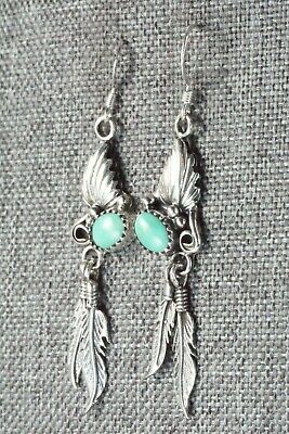 Turquoise & Sterling Silver Earrings - Etta Larry