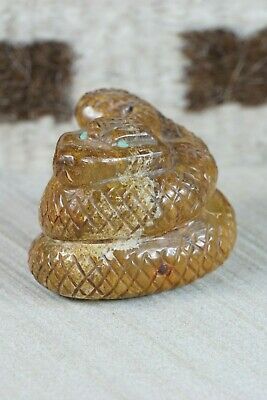 Rattlesnake Zuni Fetish Carving - Farlan Quam - High Lonesome Trading